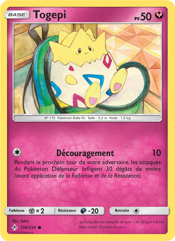 Carte Togepi 136/214 – Alliance Infaillible