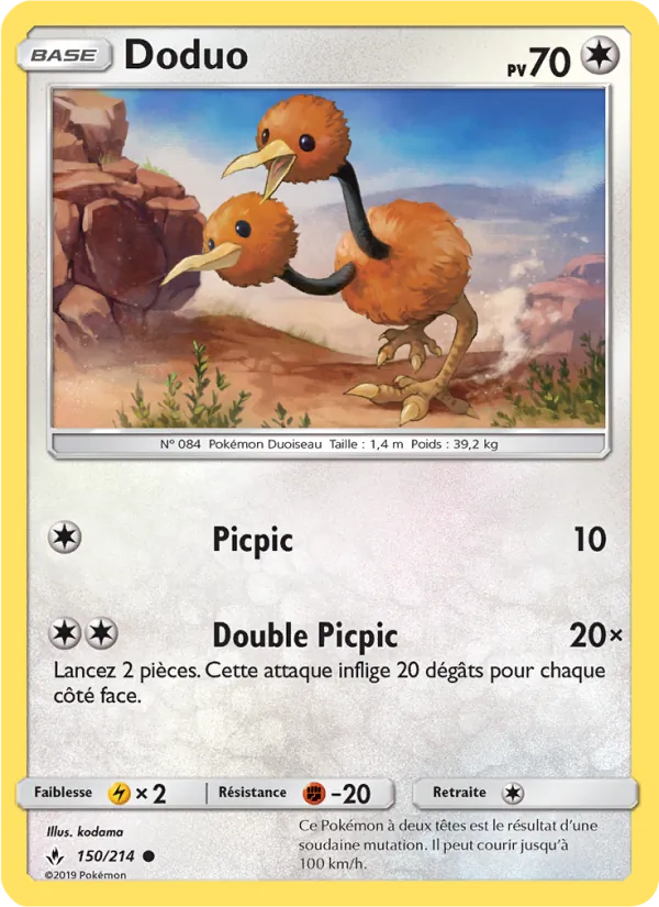 Carte Doduo 150/214 – Alliance Infaillible