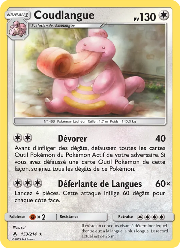 Carte Coudlangue 153/214 – Alliance Infaillible