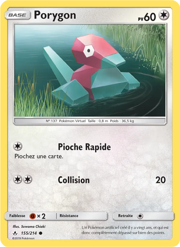 Carte Porygon 155/214 – Alliance Infaillible