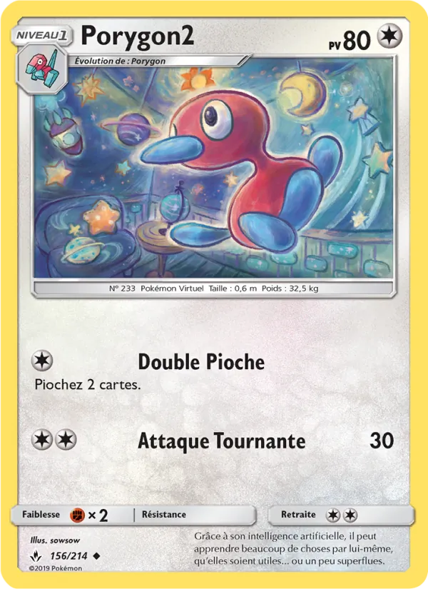 Carte Porygon2 156/214 – Alliance Infaillible