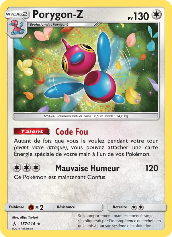 Carte Porygon-Z 157/214 – Alliance Infaillible
