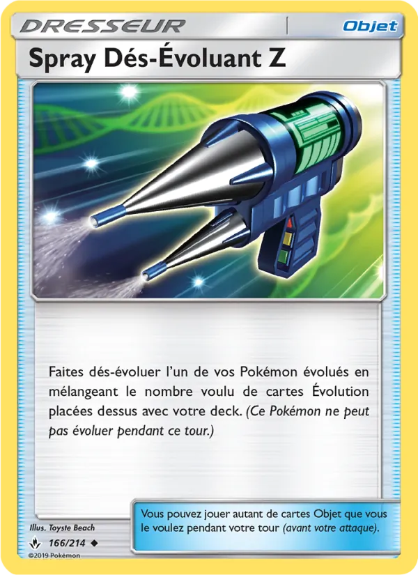 Carte Spray Dés-Évoluant Z 166/214 – Alliance Infaillible