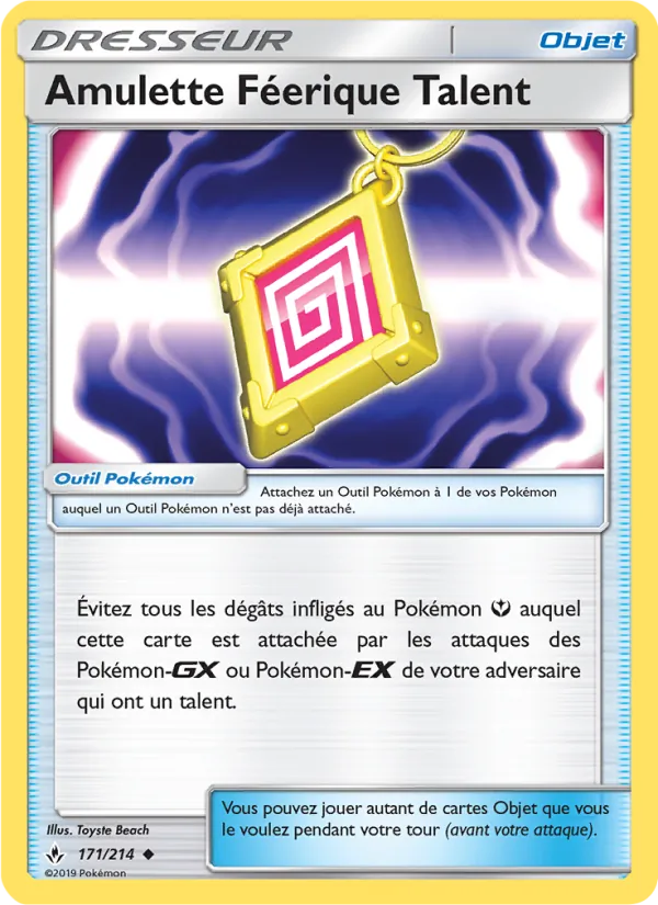 Carte Amulette Féerique Talent 171/214 – Alliance Infaillible