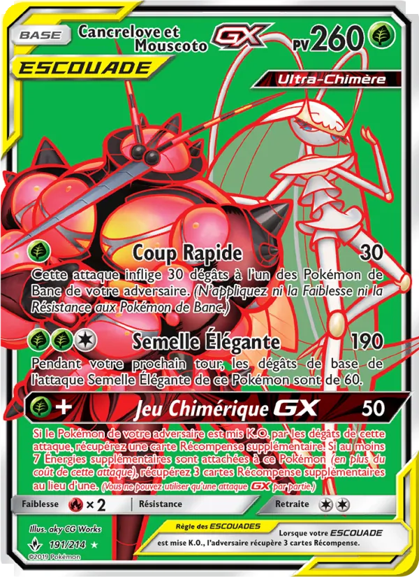 Carte Cancrelove et Mouscoto GX 191/214 – Alliance Infaillible