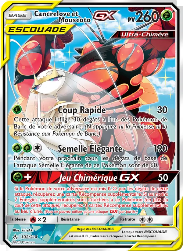 Carte Cancrelove et Mouscoto GX 192/214 – Alliance Infaillible
