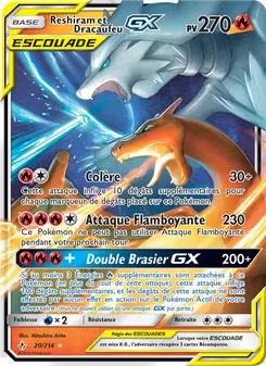 Carte Reshiram et Dracaufeu GX 20/214 – Alliance Infaillible