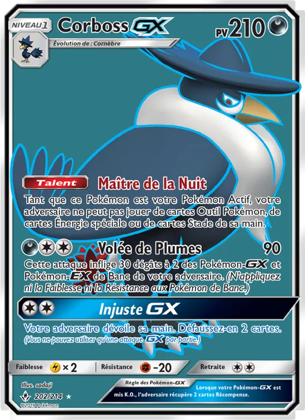 Carte Corboss GX 202/214 – Alliance Infaillible