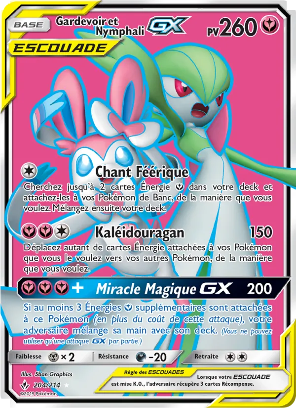 Carte Gardevoir et Nymphali GX 204/214 – Alliance Infaillible
