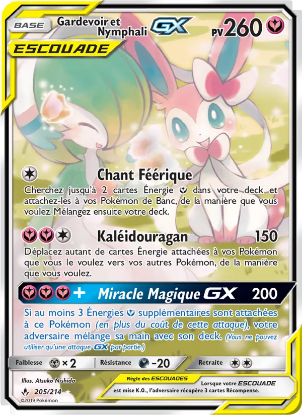 Carte Gardevoir et Nymphali GX 205/214 – Alliance Infaillible