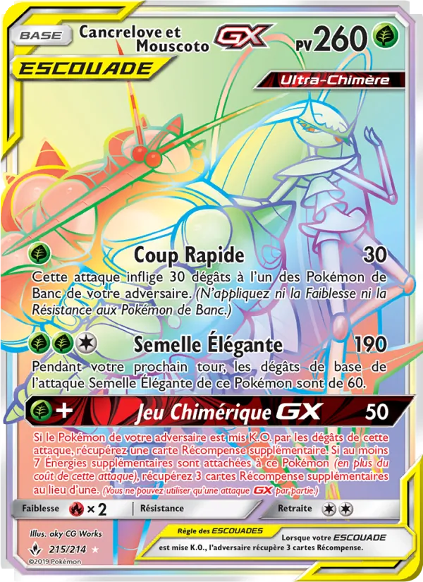 Carte Cancrelove et Mouscoto GX 215/214 – Alliance Infaillible