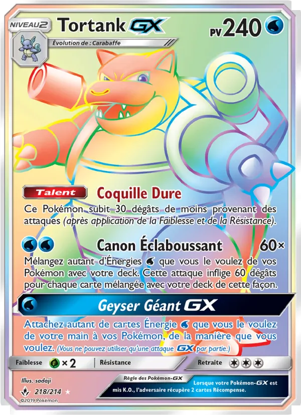 Carte Tortank GX 218/214 – Alliance Infaillible