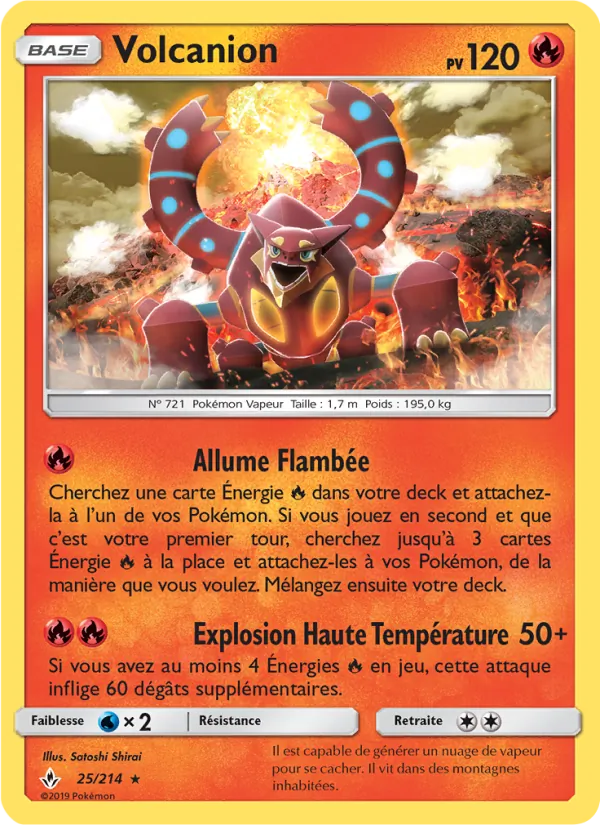 Carte Volcanion 25/214 – Alliance Infaillible