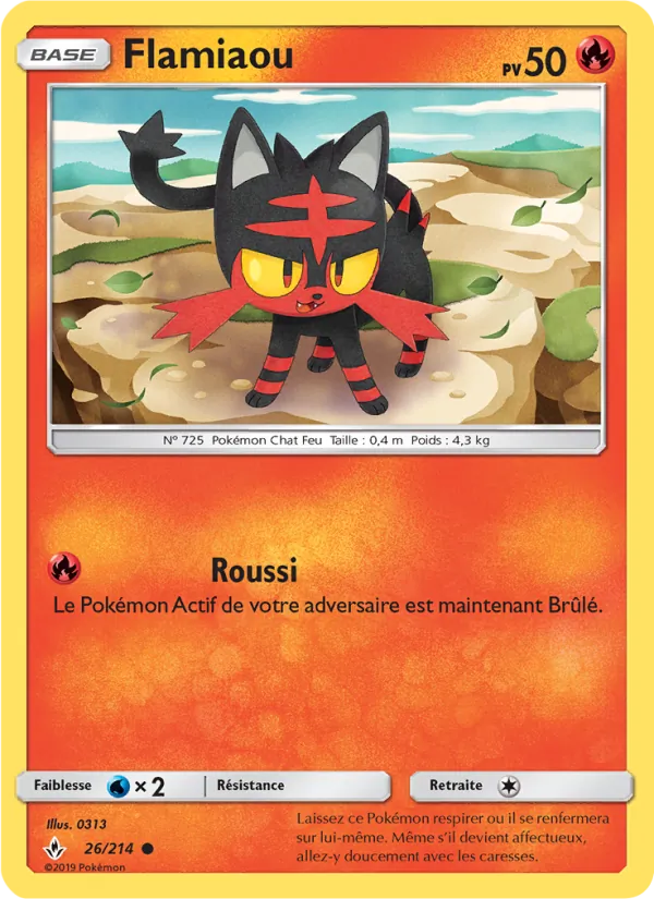 Carte Flamiaou 26/214 – Alliance Infaillible