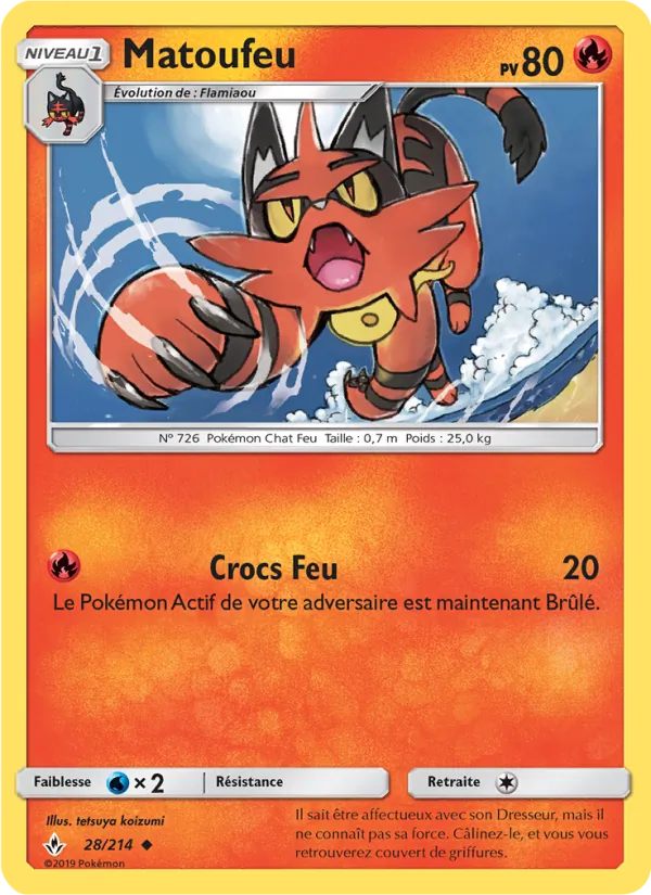 Carte Matoufeu 28/214 – Alliance Infaillible