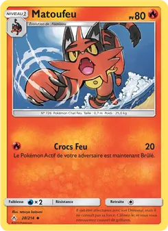 Carte Matoufeu 28/214 – Alliance Infaillible