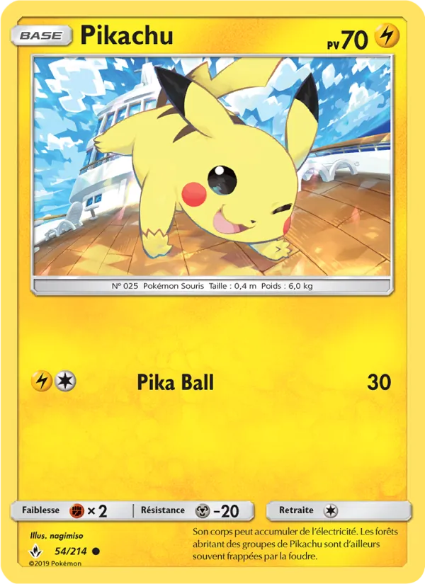 Carte Pikachu 54/214 – Alliance Infaillible
