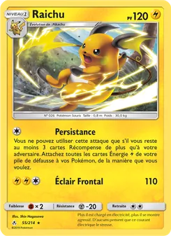 Carte Raichu 55/214 – Alliance Infaillible