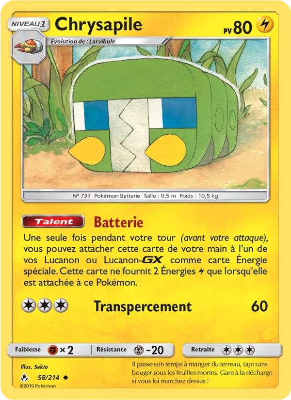 Carte Chrysapile 58/214 – Alliance Infaillible