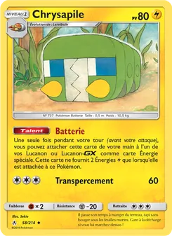 Carte Chrysapile 58/214 – Alliance Infaillible