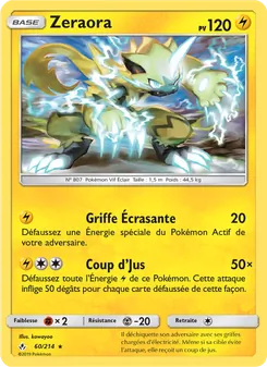 Carte Zeraora 60/214 – Alliance Infaillible