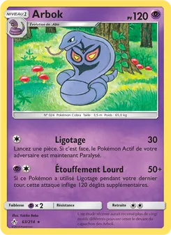 Carte Arbok 63/214 – Alliance Infaillible