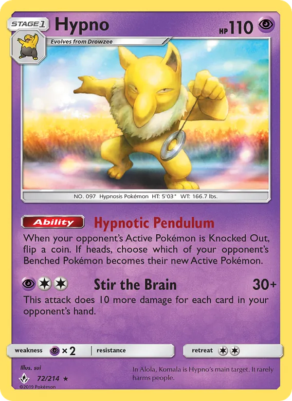 Carte Hypnomade 72/214 – Alliance Infaillible