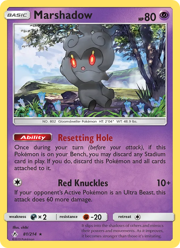 Carte Marshadow 81/214 – Alliance Infaillible