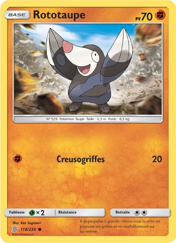 Carte Rototaupe 118/236 – Harmonie des Esprits