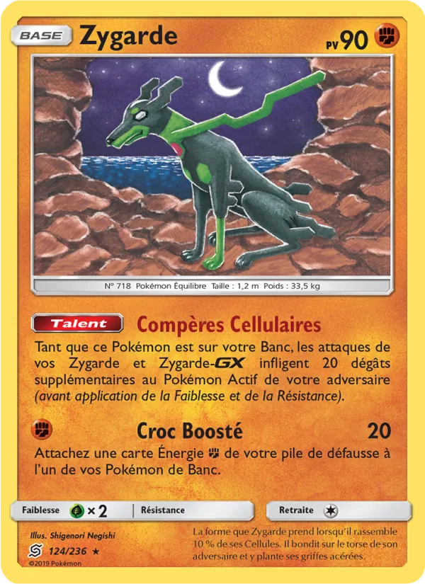 Carte Zygarde 124/236 – Harmonie des Esprits