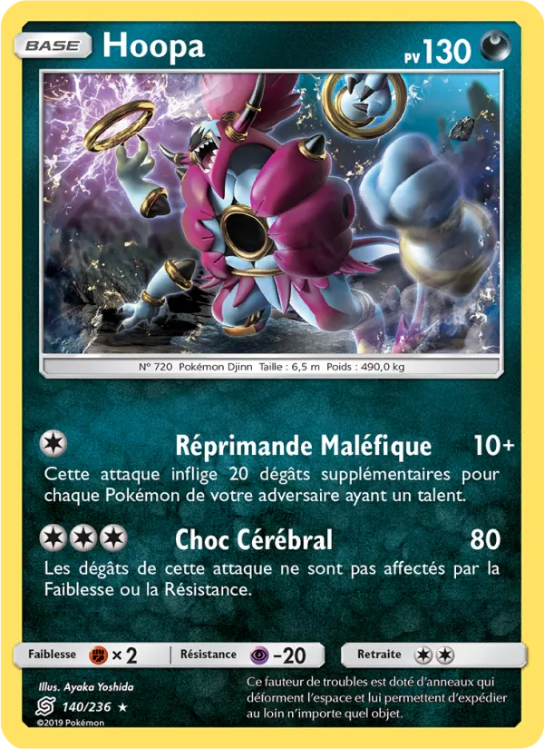 Carte Hoopa 140/236 – Harmonie des Esprits