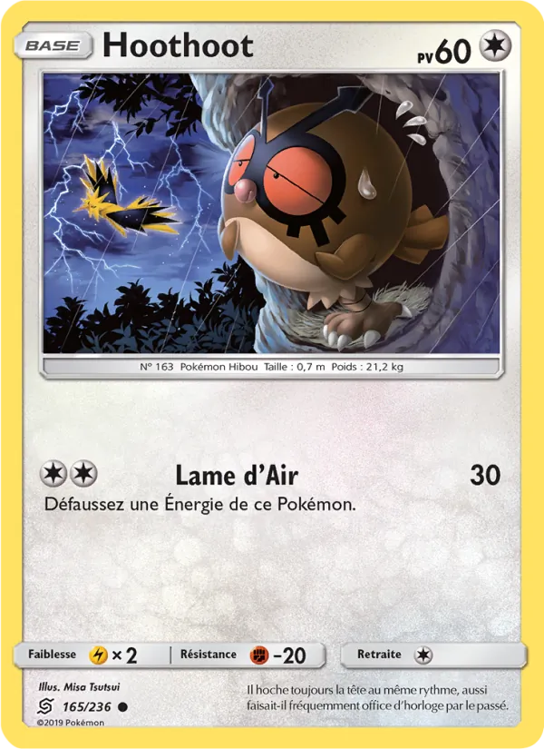 Carte Hoothoot 165/236 – Harmonie des Esprits