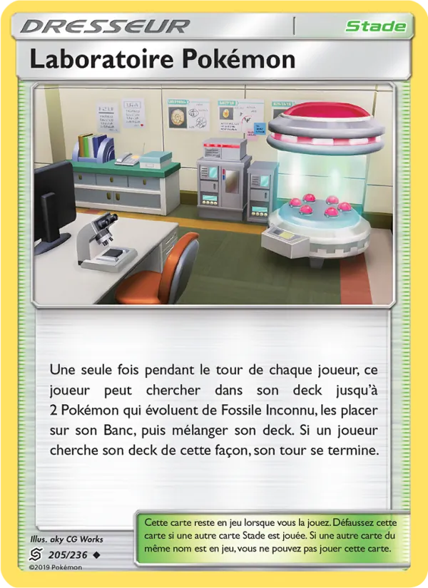 Carte Laboratoire Pokémon 205/236 – Harmonie des Esprits