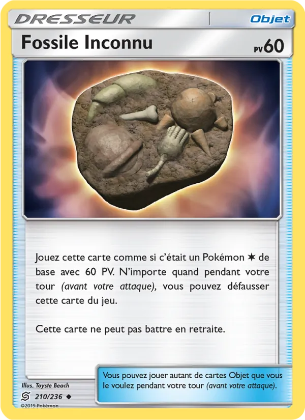 Carte Fossile Inconnu 210/236 – Harmonie des Esprits