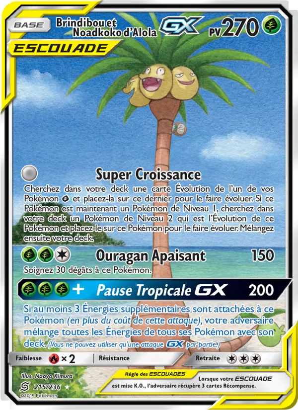 Carte Brindibou et Noadkoko d’Alola GX 215/236 – Harmonie des Esprits