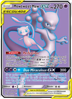 Carte Mewtwo et Mew GX 222/236 – Harmonie des Esprits
