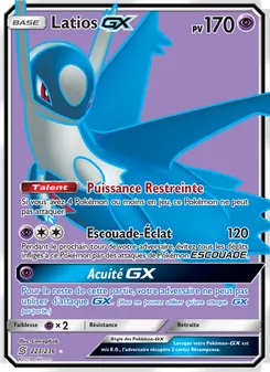 Carte Latios GX 223/236 – Harmonie des Esprits