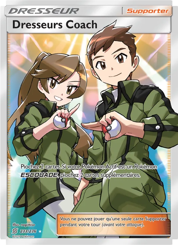 Carte Dresseurs Coach 233/236 – Harmonie des Esprits
