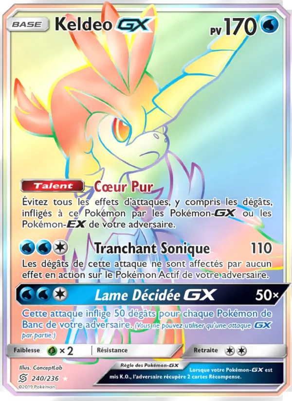 Carte Keldeo GX 240/236 – Harmonie des Esprits