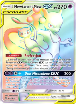 Carte Mewtwo et Mew GX 242/236 – Harmonie des Esprits