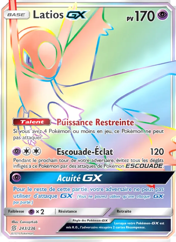 Carte Latios GX 243/236 – Harmonie des Esprits