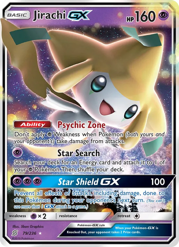 Carte Jirachi GX 79/236 – Harmonie des Esprits