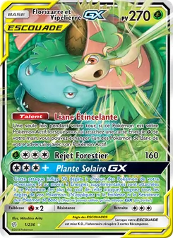 Carte Florizarre et Vipélierre GX 1/236 – Éclipse Cosmique