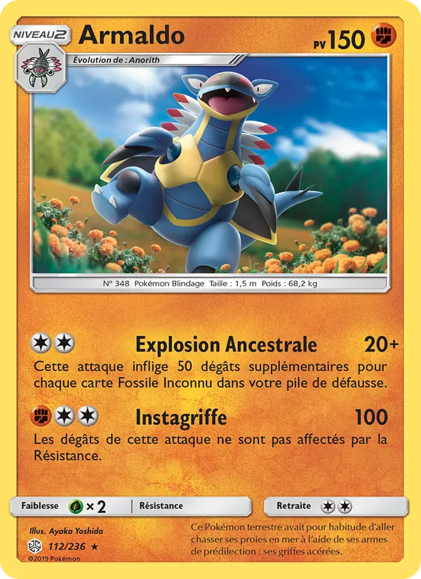 Carte Armaldo 112/236 – Éclipse Cosmique
