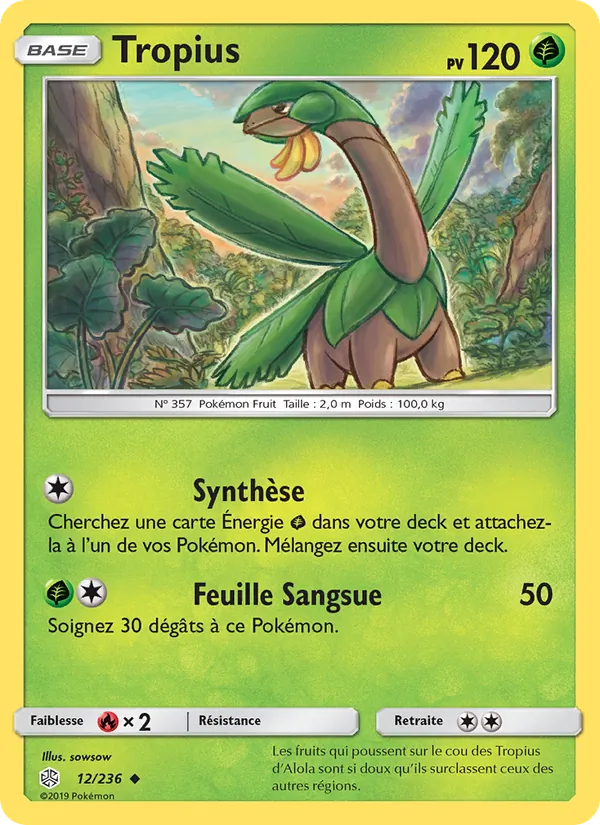 Carte Tropius 12/236 – Éclipse Cosmique