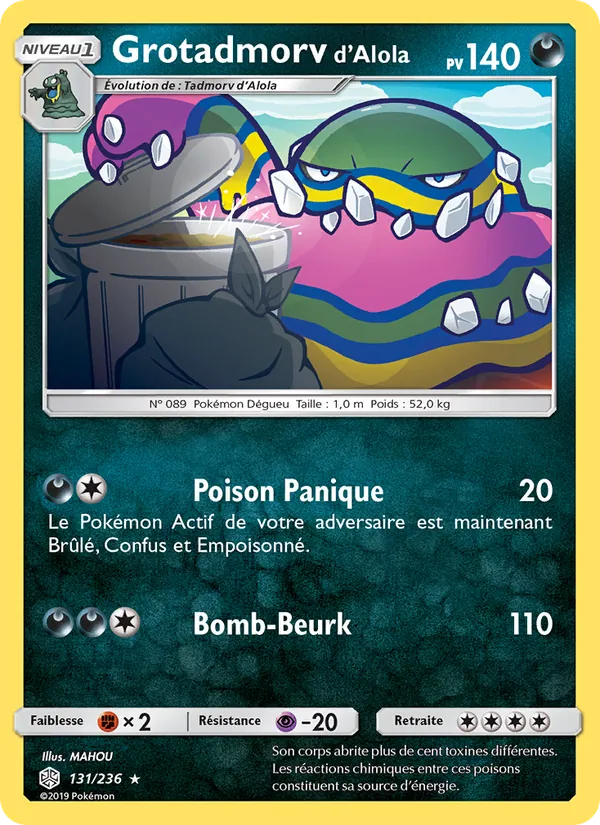 Carte Grotadmorv d’Alola 131/236 – Éclipse Cosmique