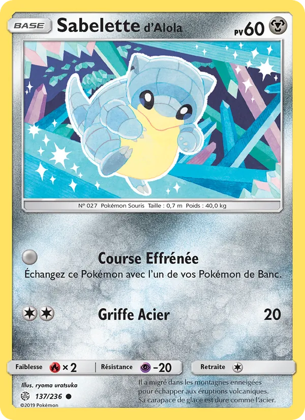 Carte Sabelette d’Alola 137/236 – Éclipse Cosmique
