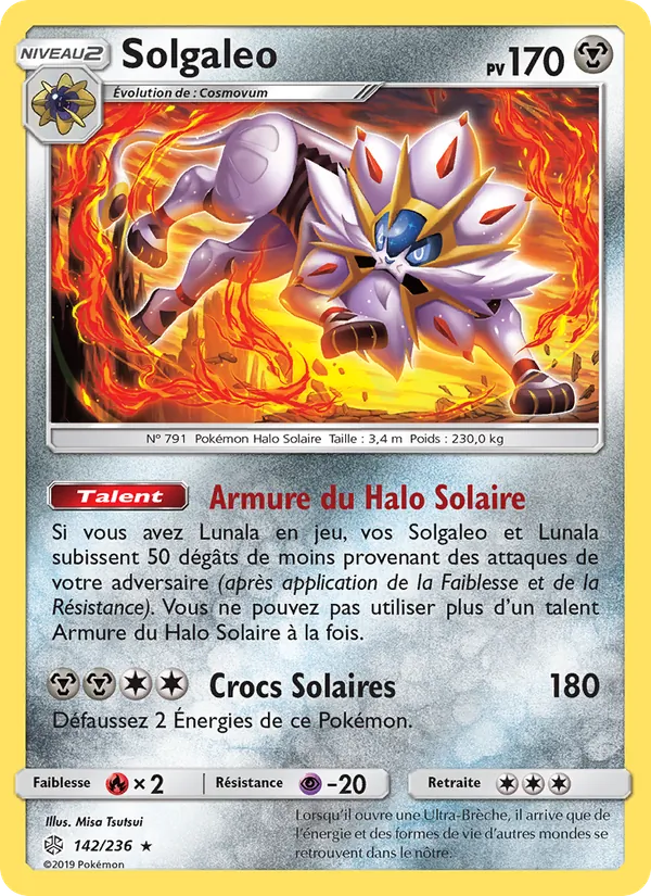 Carte Solgaleo 142/236 – Éclipse Cosmique