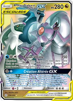 Carte Arceus, Dialga et Palkia GX 156/236 – Éclipse Cosmique