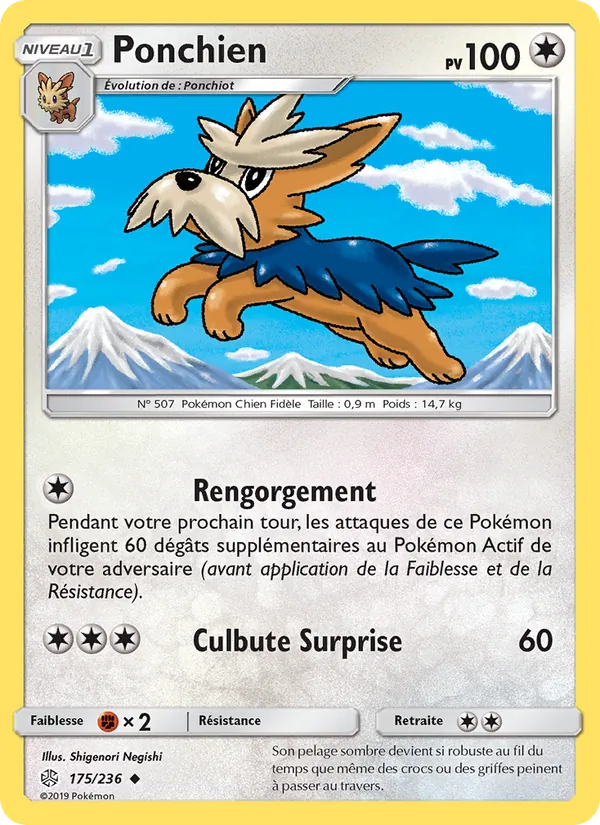 Carte Ponchien 175/236 – Éclipse Cosmique